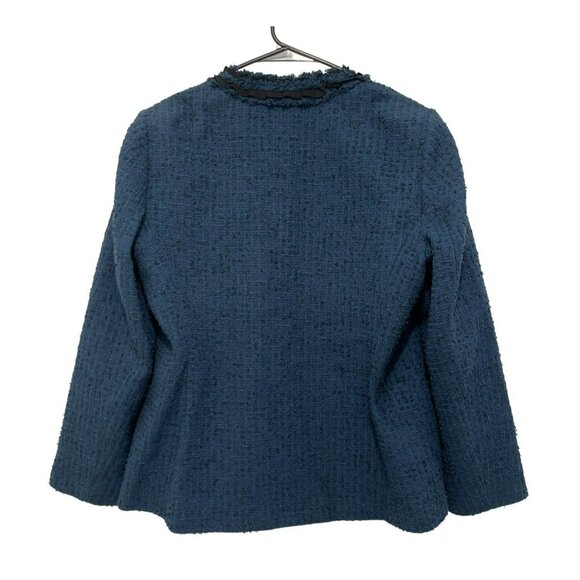 Kobi Halperin $698 Lola Jacket Navy Textured Open Front Blazer NWT - Picture 6 of 8